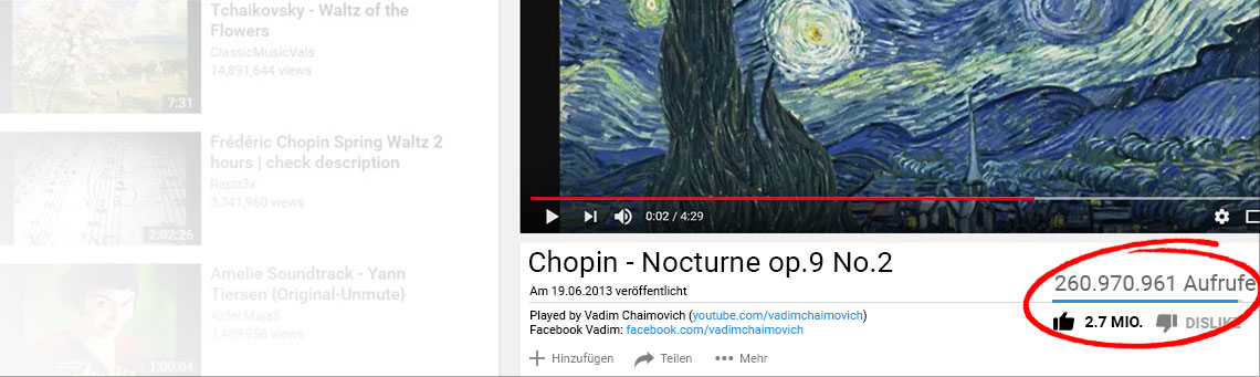 Bild YouTube Chopin Nocturne